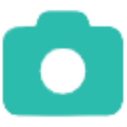 Icono camara sesion fotográfica azul